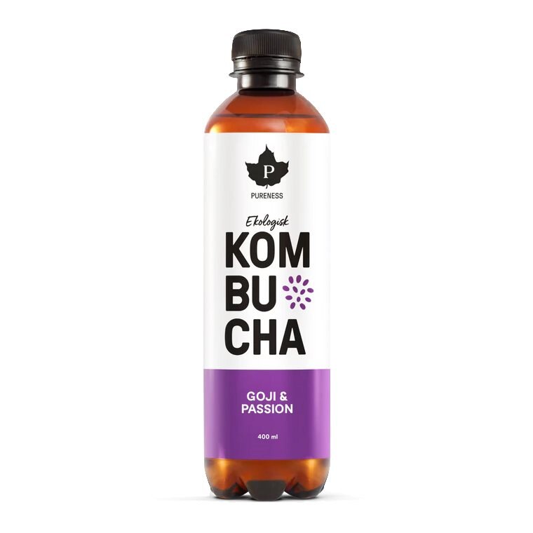 Pureness Kombucha Goji & Passion 400ml | Varumärken - Pureness | Gymkraft