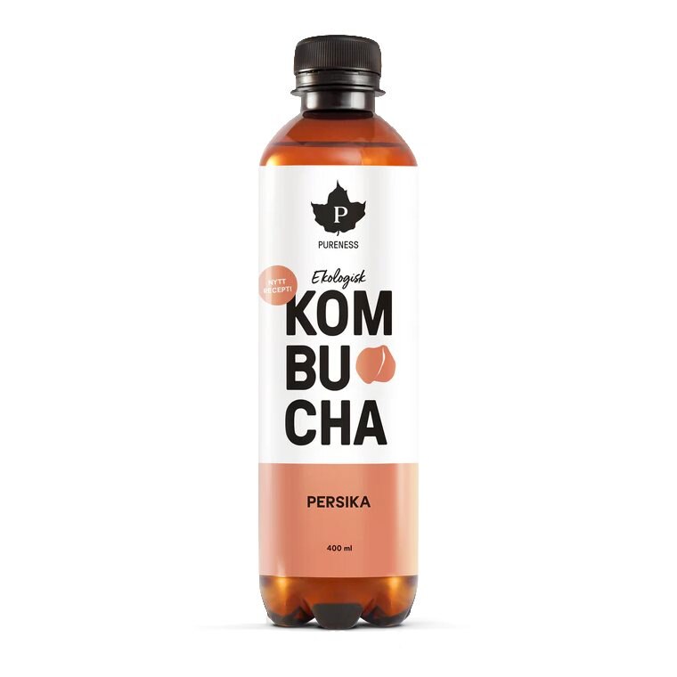 Pureness Kombucha Persika 400ml | Varumärken - Pureness | Gymkraft