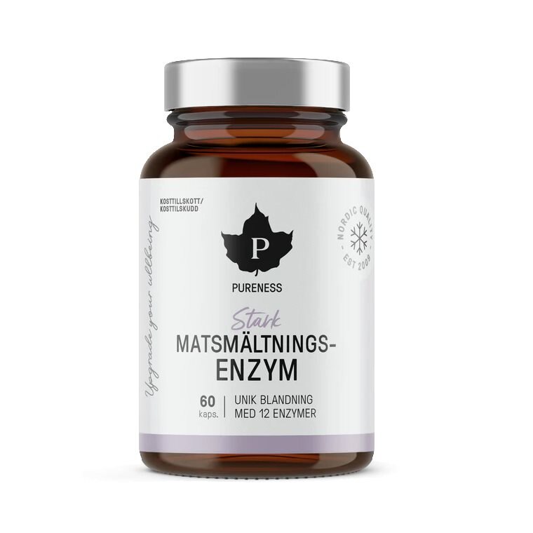 Pureness Stark matsmältningsenzym 60 Kapslar | Varumärken - Pureness | Gymkraft