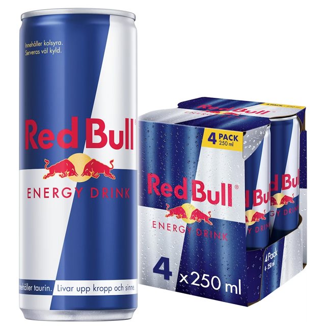Product Image for Red bull original 4x250ml