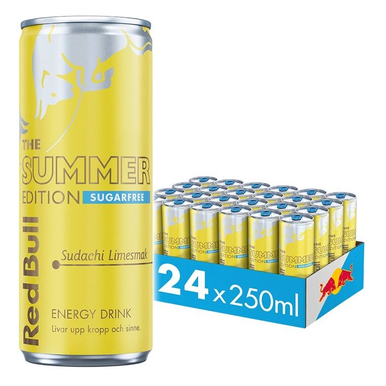 Red Bull Summer Edition Sugarfree Sudachi Lime 24x250ml | Drycker - Energidryck - Red Bull energidryck | Gymkraft