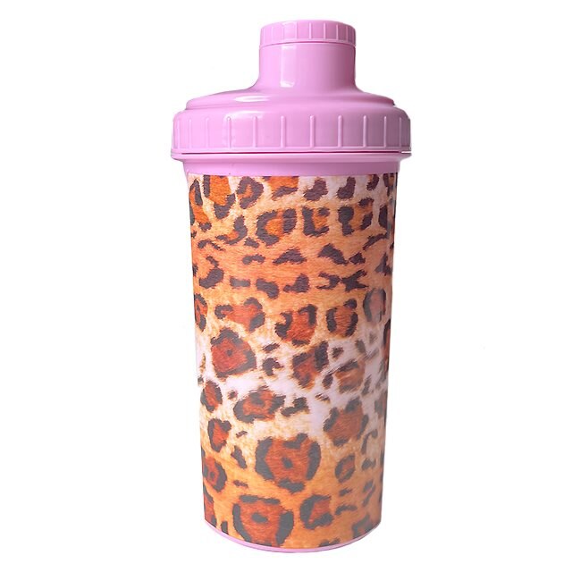 Shaker Pink Leopard 700ml | Träningstillbehör - Vattenflaskor & Shakers | Gymkraft