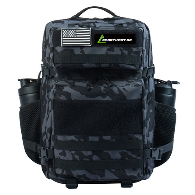Sportkost Tactical Backpack Black Camo