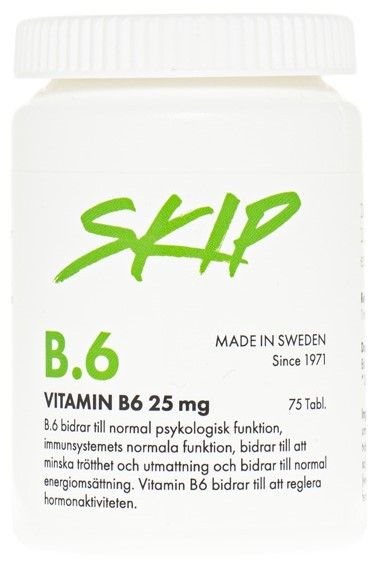 Product Image for Skip nutrition b6 250mg 75 tabletter