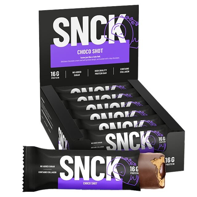 SNCK Proteinbar Choco Shot 12x55g | Kosttillskott - Bars - Proteinbars | Gymkraft
