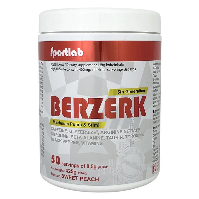 Product Image for Sportlab berzerk 5th gen sweet peach 425g