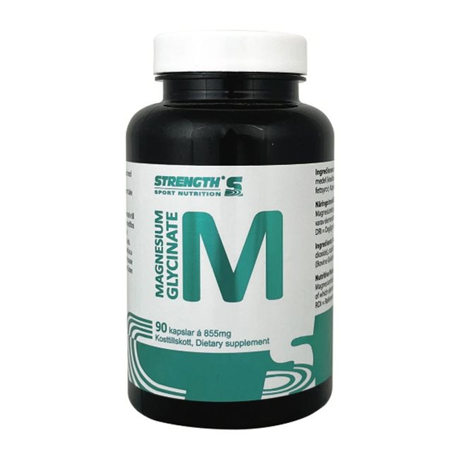 Strength Magnesium Glycinate 90 kapslar | Kosttillskott - Vitaminer & Mineraler - Magnesium | Gymkraft