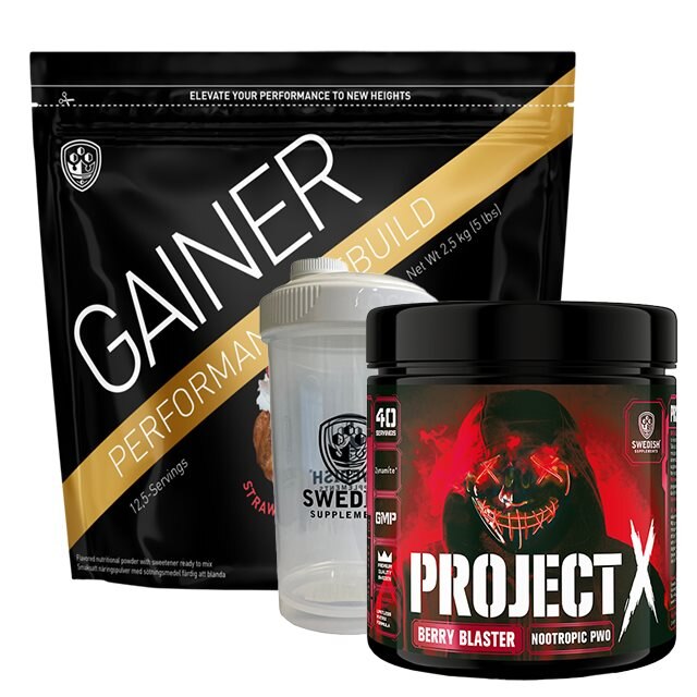 Swedish Supplements Performance Paket Mix&Match | Kosttillskott - Prestationshöjare - PWO - Pre-Workout - PWO med koffein | Gymkraft