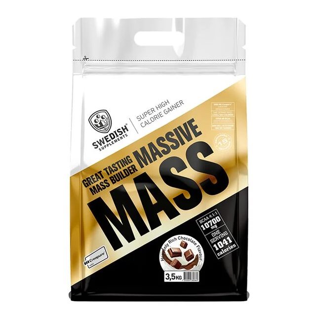Swedish Supplements Massive Mass Heavenly Rich Chocolate 3,5kg | Kosttillskott - Träningstillskott - Efter träning | Gymkraft