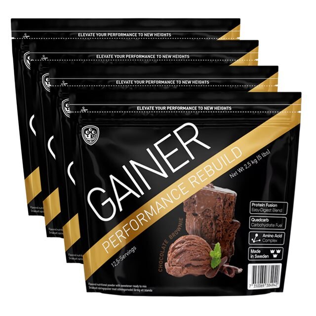 Swedish Supplements Performance Gainer 4x2,5kg | Kosttillskott - Träningstillskott - Efter träning | Gymkraft
