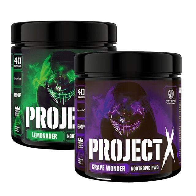 Swedish Supplements Project-X Mix&Match 2x330g | Kosttillskott - Prestationshöjare - PWO - Pre-Workout - PWO med koffein | Gymkraft