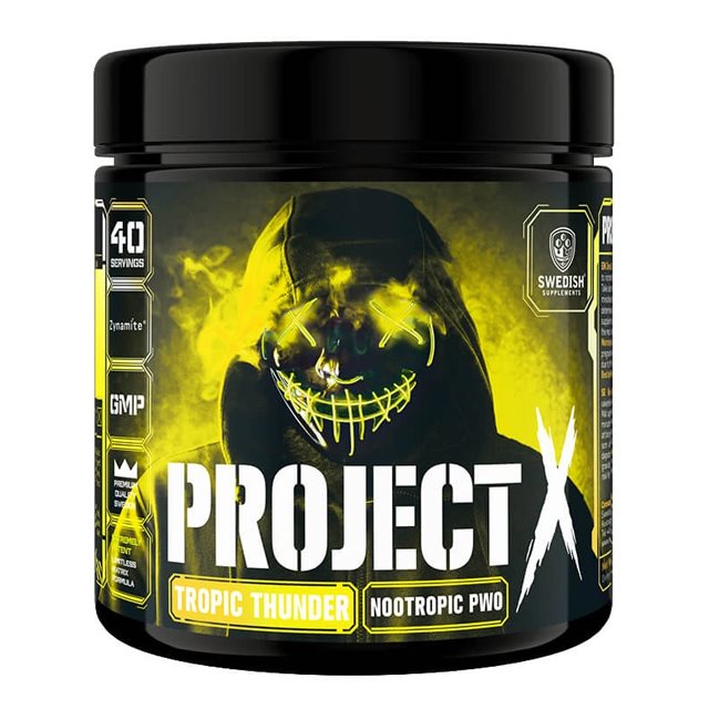 Swedish Supplements Project-X Tropic Thunder 330g | Kosttillskott - Prestationshöjare - PWO - Pre-Workout - PWO med koffein | Gymkraft