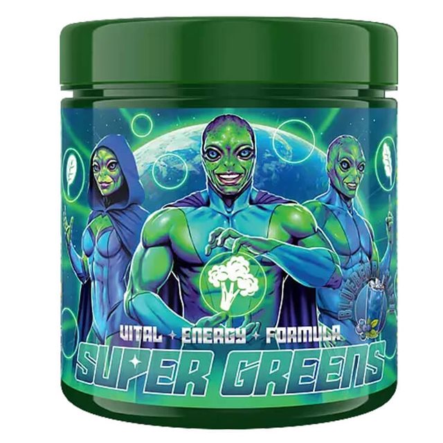 Swedish Supplements Super Greens Blueberry Slush 250g | Kosttillskott - Vitaminer & Mineraler - Antioxidanter | Gymkraft
