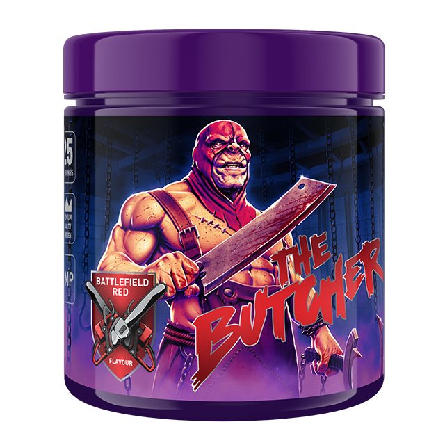 Swedish Supplements The Butcher Battlefield Red 425g | Kosttillskott - Prestationshöjare - PWO - Pre-Workout - PWO med koffein | Gymkraft