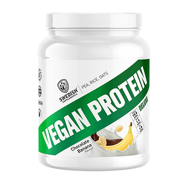 Swedish Supplements Vegan Protein Deluxe Chocolate Banana 750g