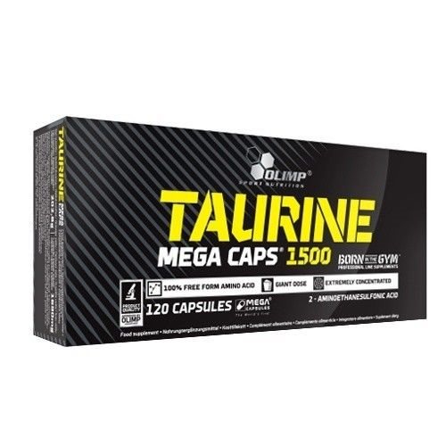Olimp Sport Nutrition Taurine Mega Caps 120 Kapslar | Kosttillskott - Aminosyror - Taurin | Gymkraft
