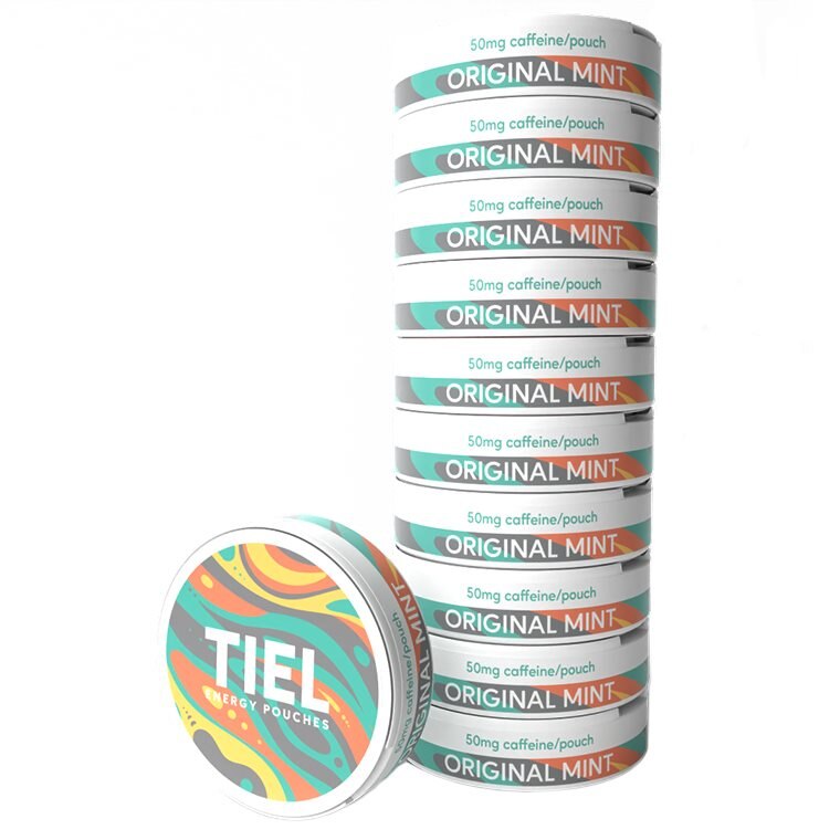 TIEL Energy Original Mint 10-pack | Kosttillskott - Prestationshöjare - Energi & Fokus | Gymkraft