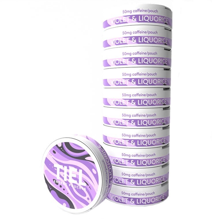 TIEL Energy Violet & Liquorice 10-pack | Kosttillskott - Prestationshöjare - Energi & Fokus | Gymkraft