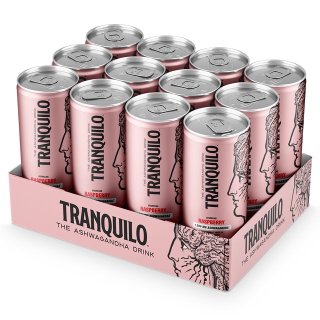 Tranquilo Ashwagandha Drink Raspberry 12x330ml | Kosttillskott - Ă
terhÀmtning | Gymkraft