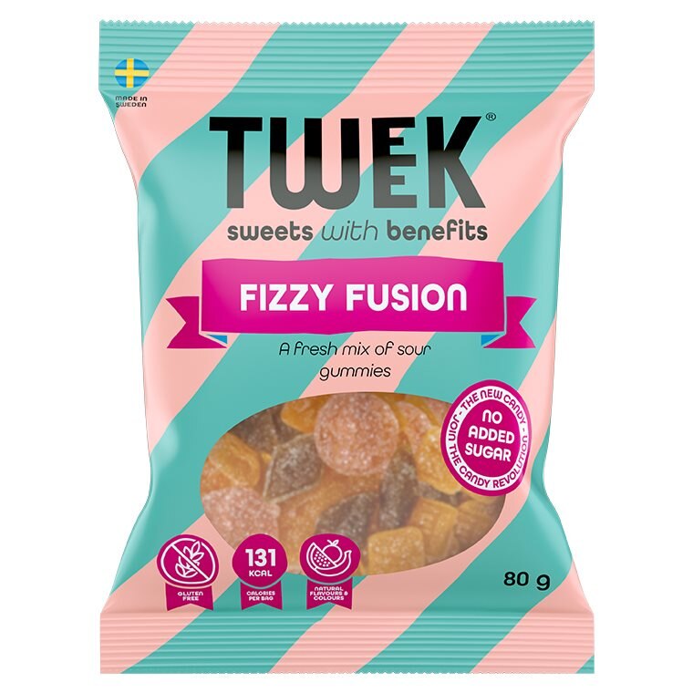 TWEEK Fizzy Fusion 80g | Kampanjer 1 - Snacks kampanj! Köp minst 3 - få 15% EXTRA rabatt | Gymkraft