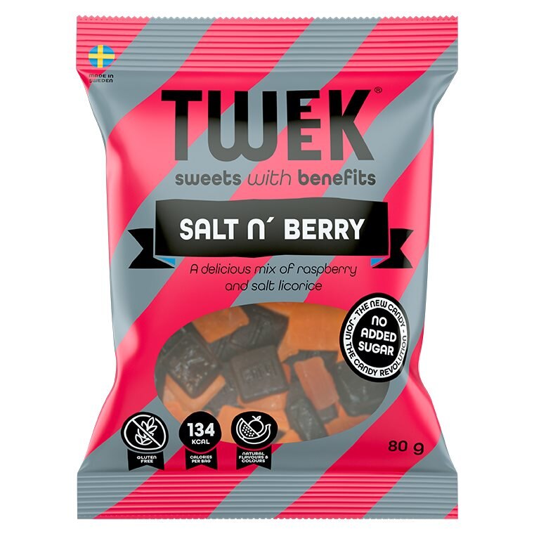 TWEEK Salt n Berry 80g | Kampanjer 1 - Snacks kampanj! Köp minst 3 - få 15% EXTRA rabatt | Gymkraft