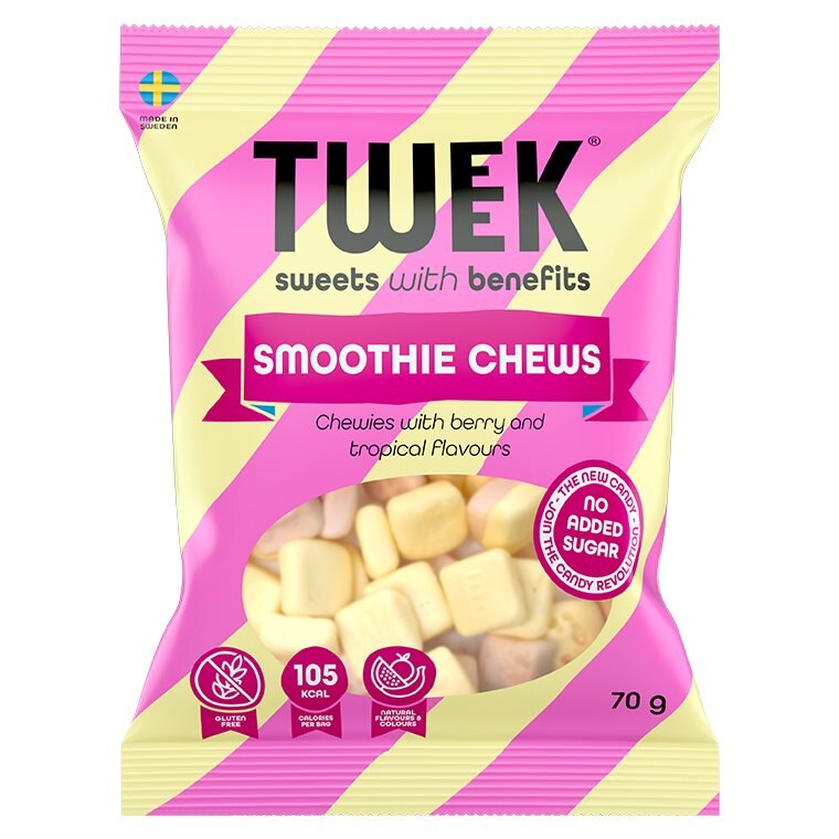 TWEEK Smoothie Chews 70g | Kampanjer 1 - Snacks kampanj! Köp minst 3 - få 15% EXTRA rabatt | Gymkraft