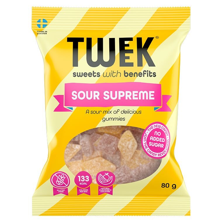 TWEEK Sour Supreme 80g | Kampanjer 1 - Snacks kampanj! Köp minst 3 - få 15% EXTRA rabatt | Gymkraft
