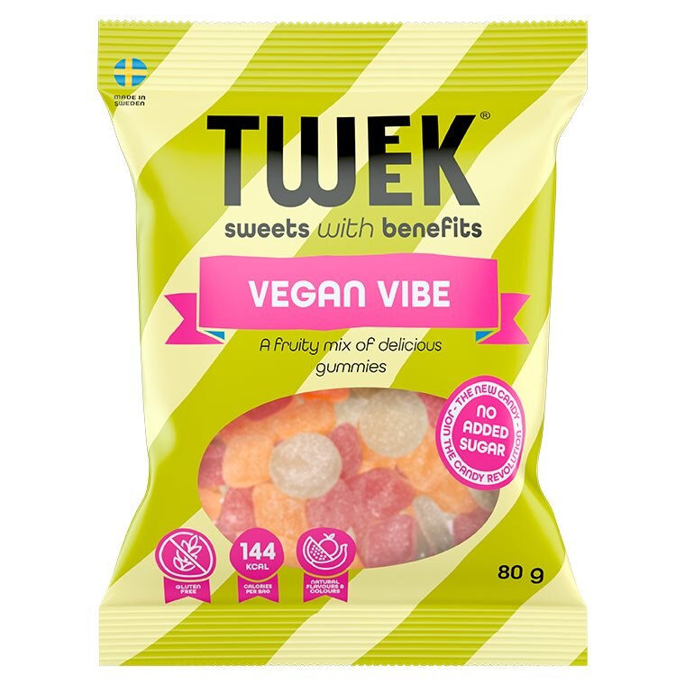TWEEK Vegan Vibe 80g | Kampanjer 1 - Snacks kampanj! Köp minst 3 - få 15% EXTRA rabatt | Gymkraft