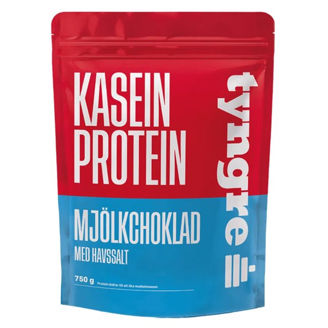Tyngre Kasein Mjölkchoklad med havssalt 750g | Kosttillskott - Proteinpulver - Kaseinprotein | Gymkraft