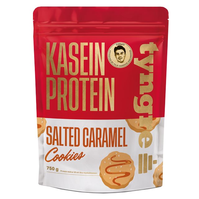 Tyngre Kasein Salted Caramel Cookies 750g | Kosttillskott - Proteinpulver - Kaseinprotein | Gymkraft