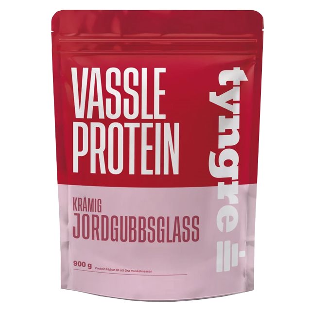 Product Image for Proteinpulver - Tyngre -  Vassle Krämig Jordgubbsglass 900g