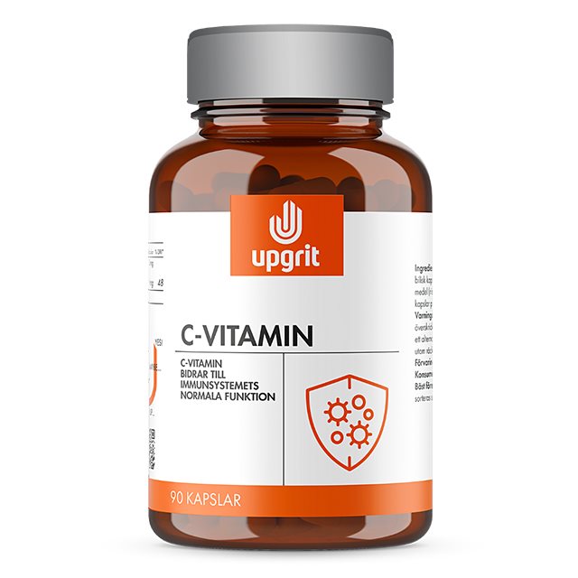 Upgrit C-vitamin 90 kapslar | Kosttillskott - Vitaminer & Mineraler - C-vitamin | Gymkraft