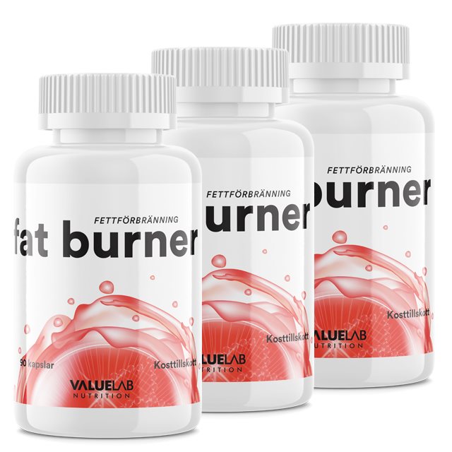 Valuelab Fat burner 3x90 kapslar | Kosttillskott - Viktkontroll - Viktminskning - Fettförbrännare | Gymkraft