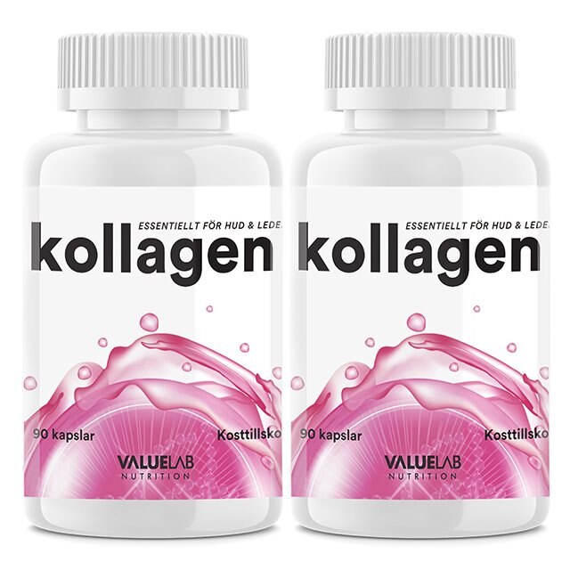 Valuelab Kollagen 2x90 Kapslar | Kampanjer 1 - Valuelab Gym Jug på köpet! | Gymkraft
