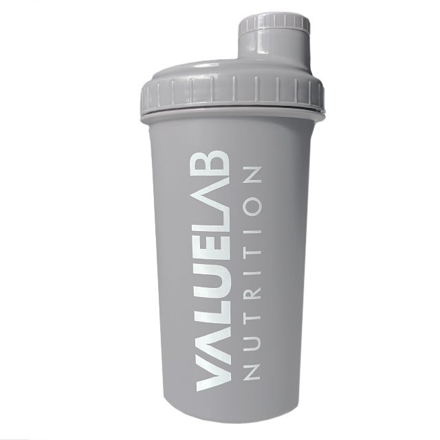 Valuelab Shaker Grey 700ml | Träningstillbehör - Vattenflaskor & Shakers | Gymkraft