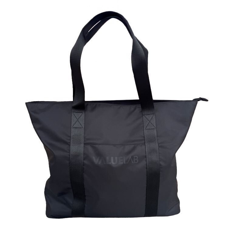 Valuelab Tote Bag Black | Träningstillbehör - Träningsväskor & Ryggsäckar | Gymkraft