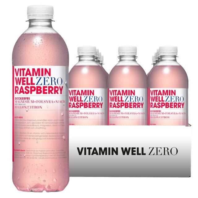 Vitamin Well Zero Raspberry 12x500ml