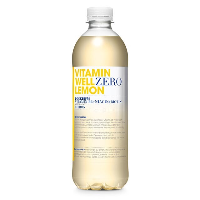 Vitamin Well Zero Lemon 500ml