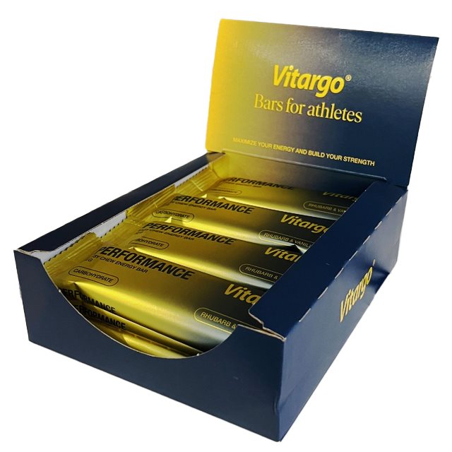 Vitargo Performance Bar Rhubarb/Vanilla 12x55g | Kosttillskott - Träningstillskott - Efter träning | Gymkraft