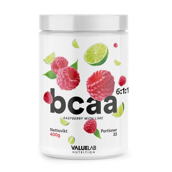 Valuelab BCAA Raspberry/Lime 400g | Kampanjer 1 - Kampanj! Köp minst 3 - Få 15% EXTRA rabatt! | Gymkraft