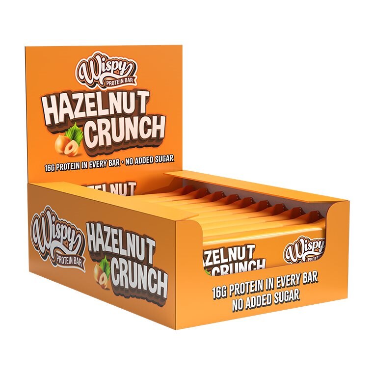 Wispy Proteinbar Hazelnut Crunch 10x55g | Kosttillskott - Bars - Proteinbars | Gymkraft