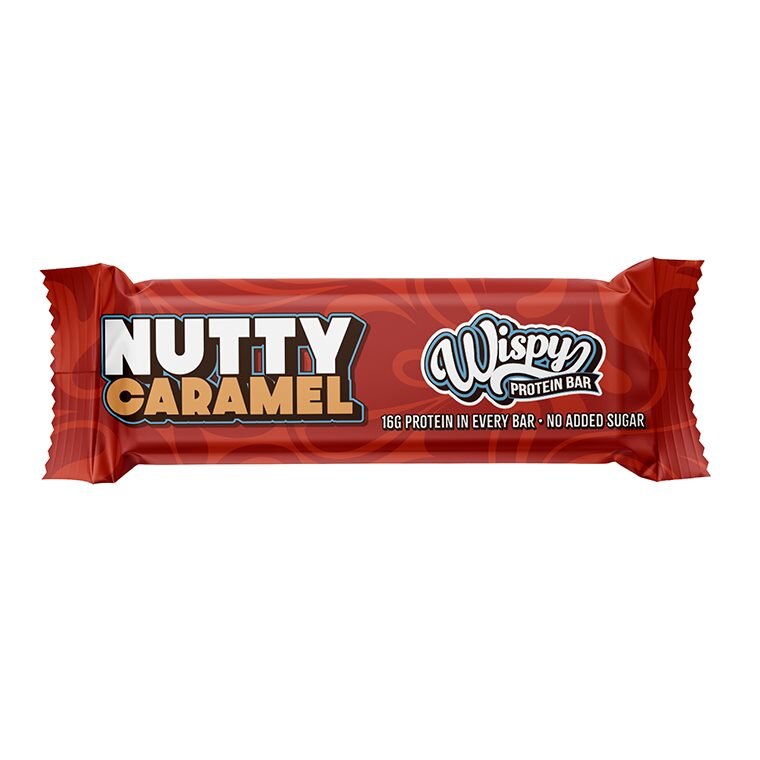 Wispy Proteinbar Nutty Caramel 55g | Kampanjer 1 - Bars Mix&Match 10-pack | Gymkraft