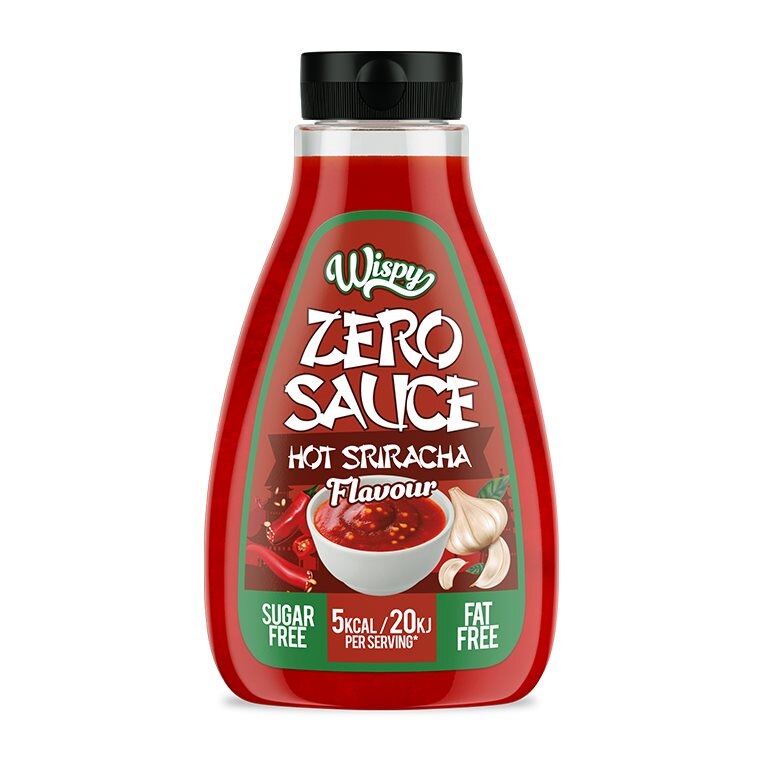 Wispy Zero Sauce Hot Sriracha 440g | Hälsokost - Livsmedel - Kalorifria såser | Gymkraft