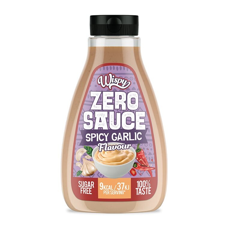 Wispy Zero Sauce Spicy Garlic 440g | Hälsokost - Livsmedel - Kalorifria såser | Gymkraft