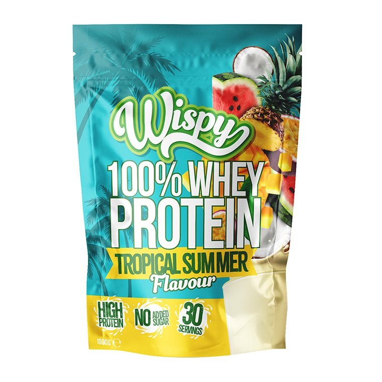Wispy Whey Tropical Summer 1kg | Kosttillskott - Proteinpulver - Vassleprotein - Whey 100 | Gymkraft