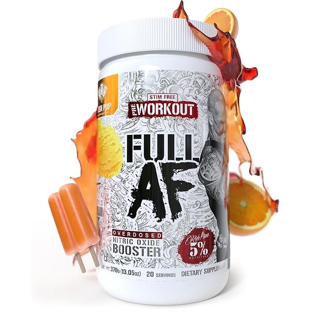 5% Nutrition FullAF Pre-Workout | Stim-Free Push Pop 370g
