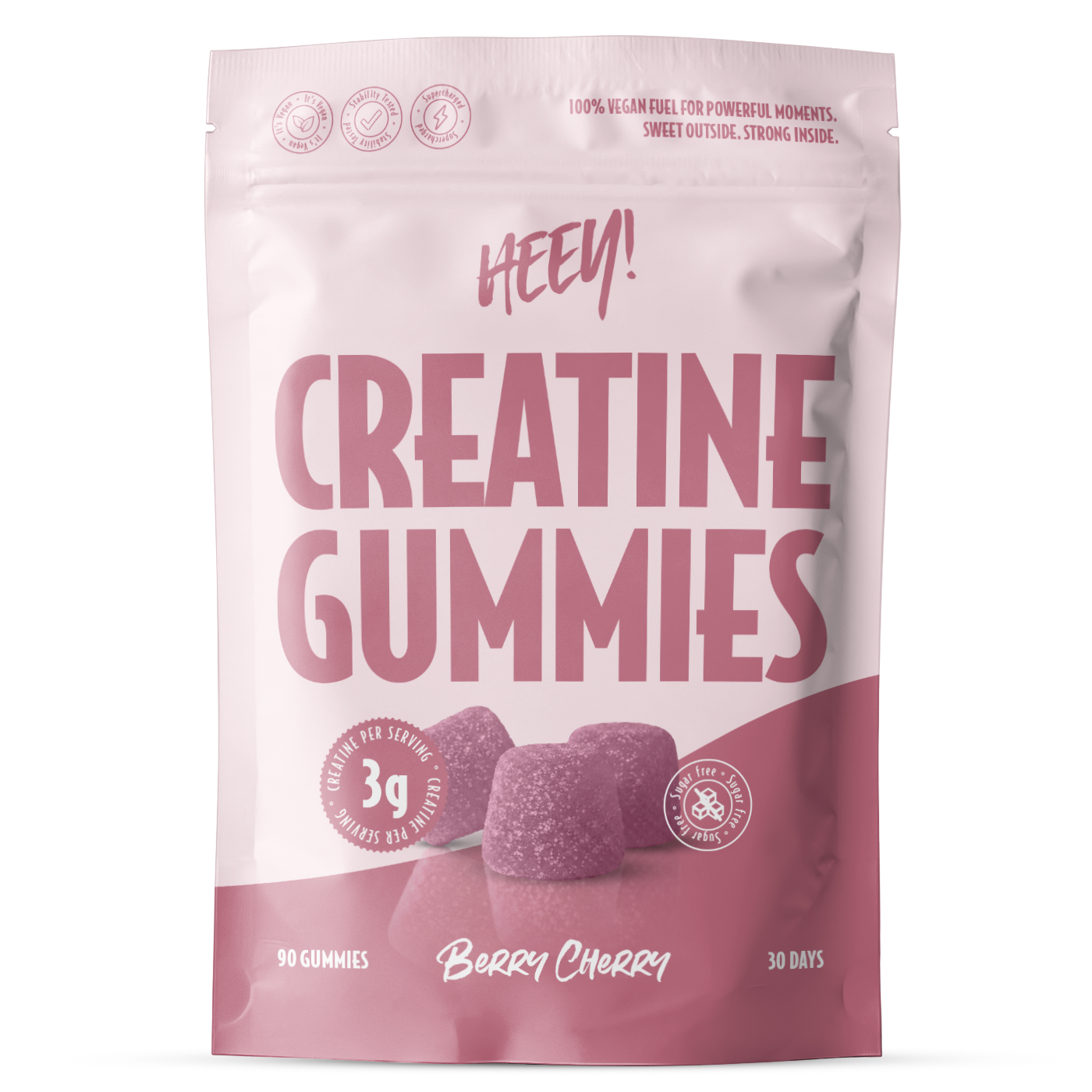 Heey! Kreatin Gummies Körsbär 90st