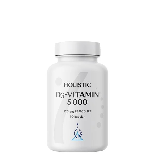 Holistic D3-vitamin 5000 90 Kapslar