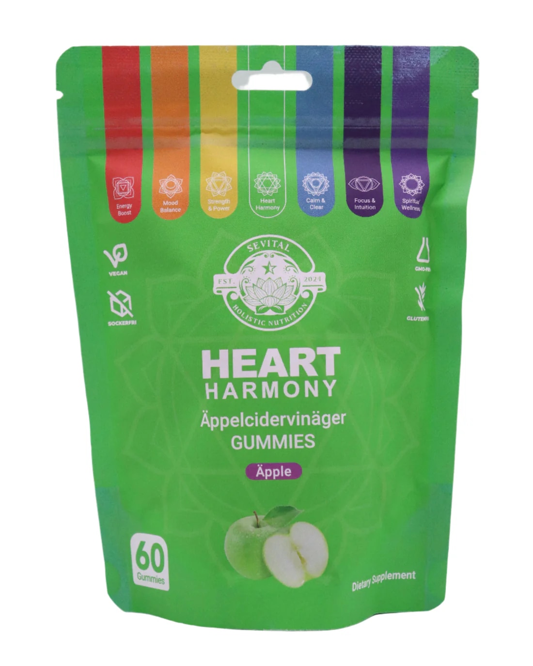 Sevital Heart Harmony Äppelcidervinäger Gummies 60st 