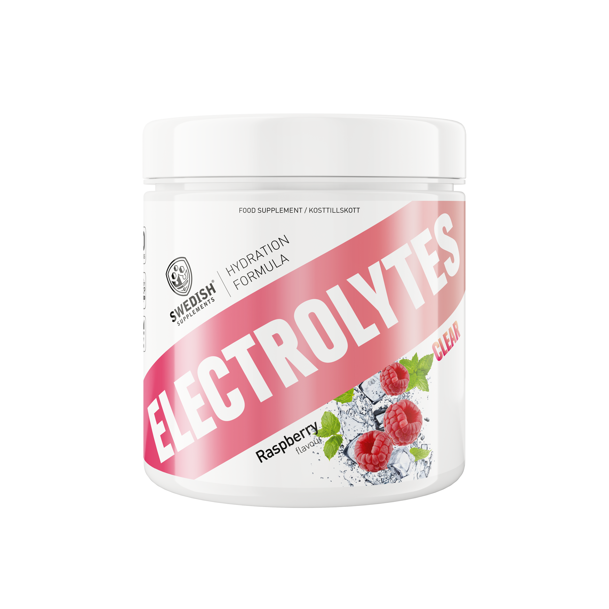 Swedish Supplements Clear Electrolytes Raspberry 240g